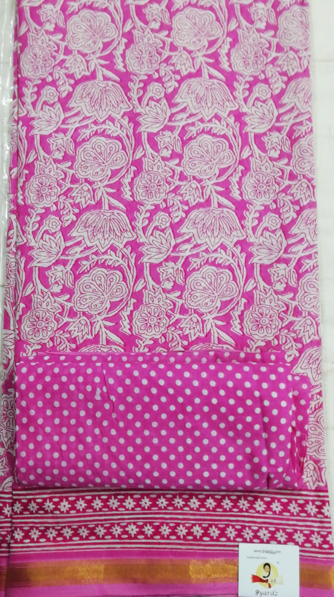 Chanderi cotton 6 yards