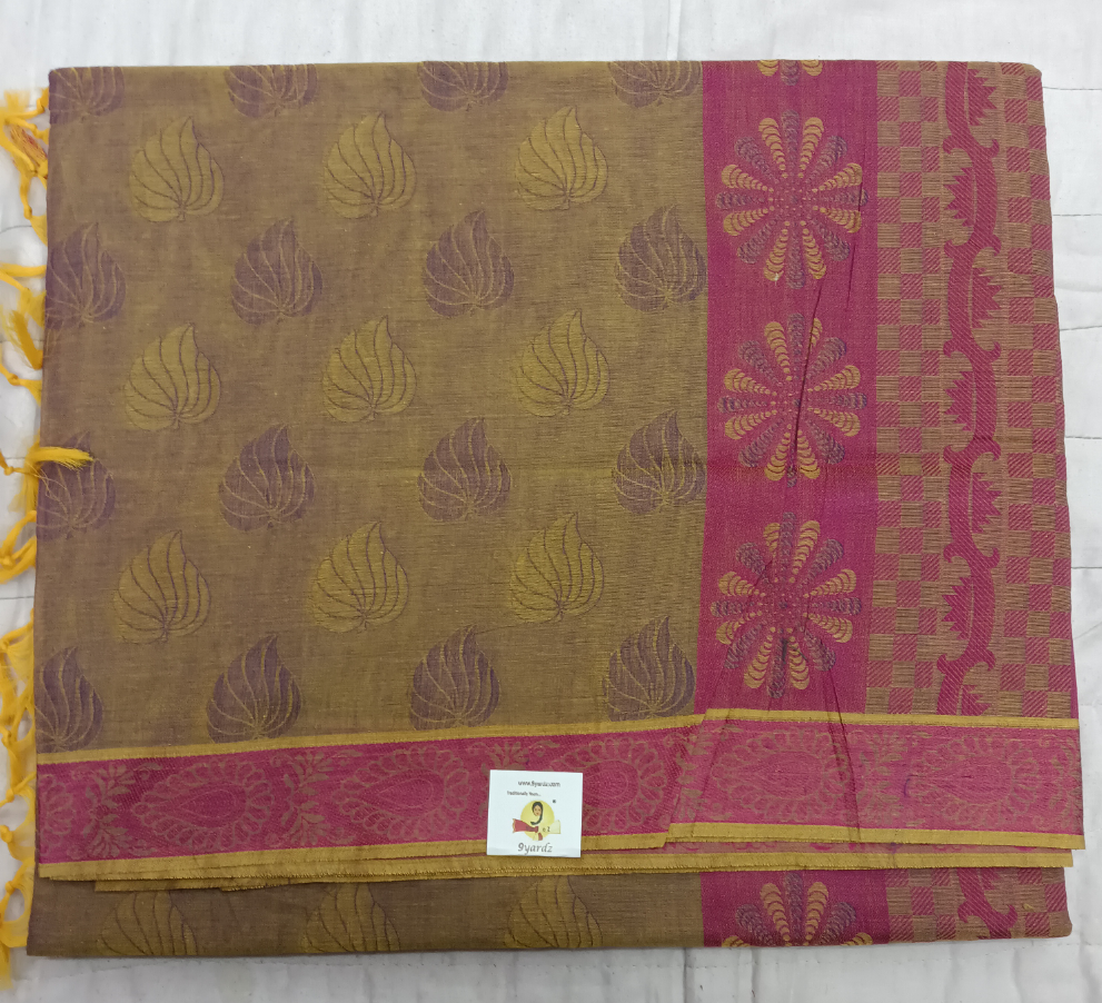 Rich Cotton Embossed sarees