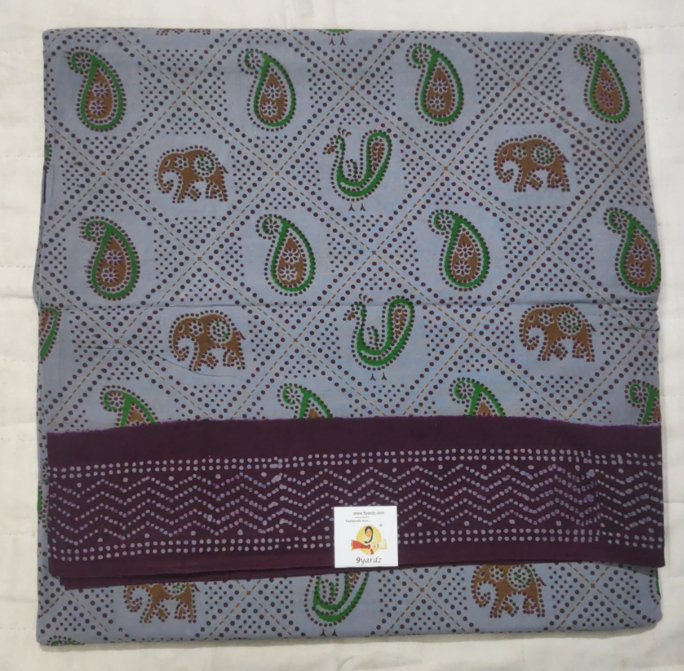 Sungudi cotton 10.5 yards madisar