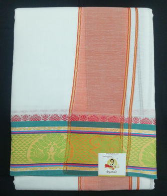 Cotton dhoti 9*5 thread jacquard border