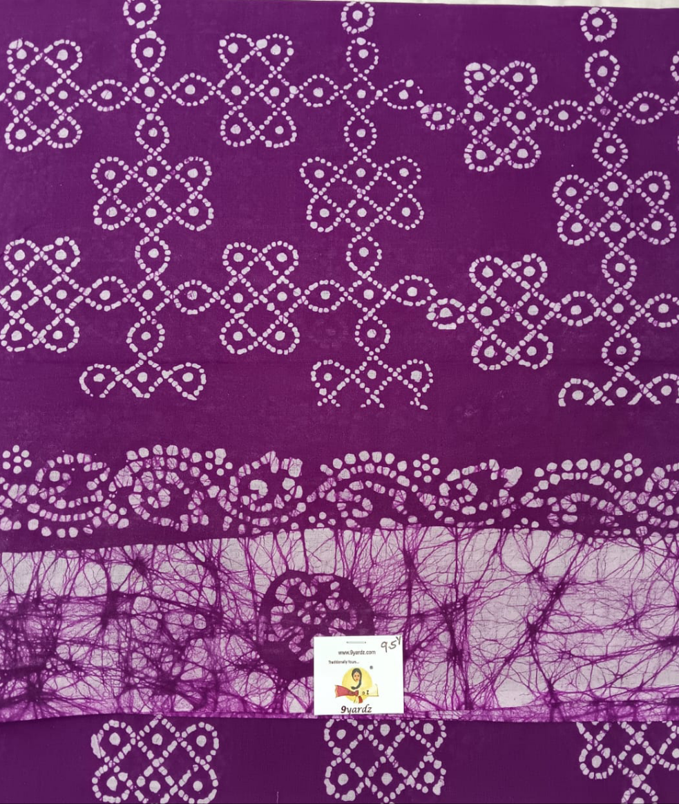Sungudi cotton 9.5 yards madisar