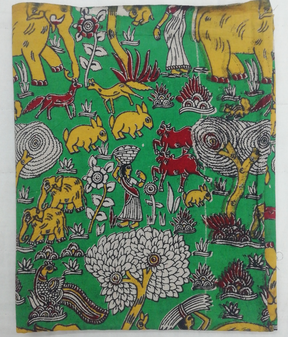 Kalamkari blouse bits