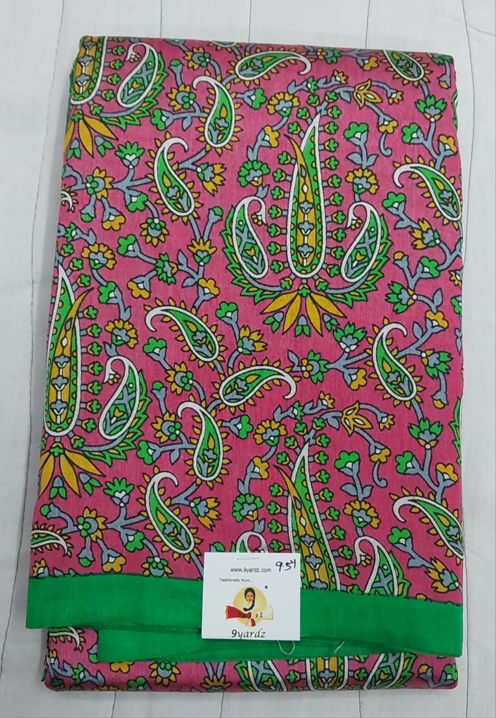 Printed Silk 9.5 yards