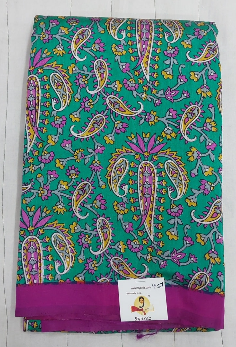 Printed Silk 9.5 yards