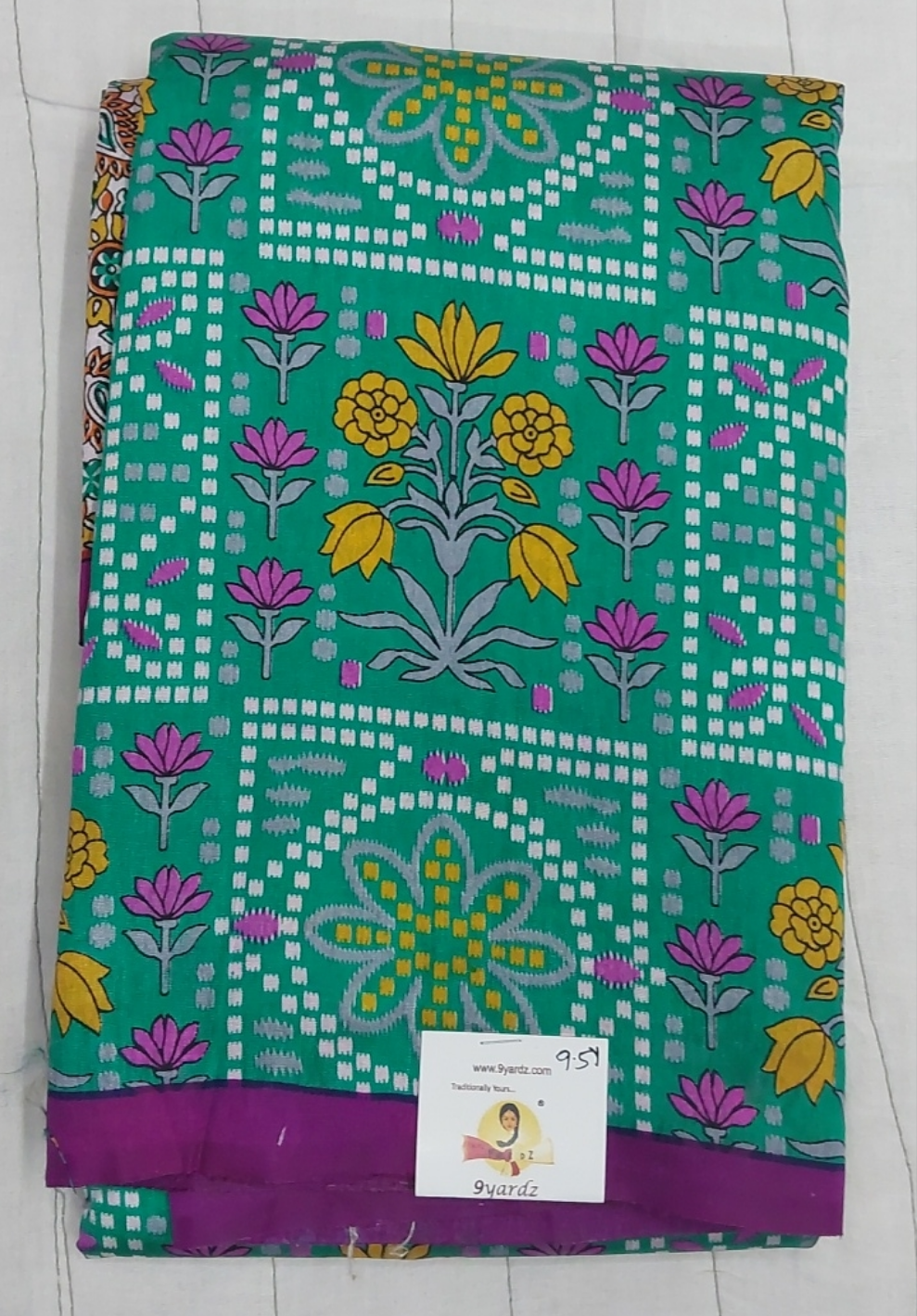 Printed Silk 9.5 yards