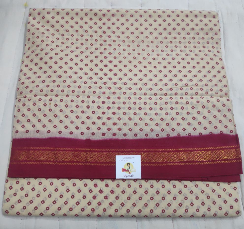 Sungudi cotton 10.5 yards madisar