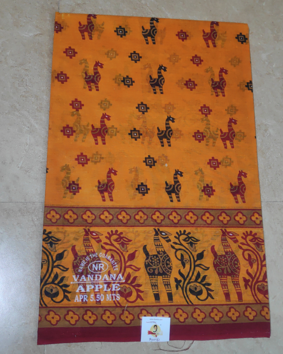 Cotton printed saree