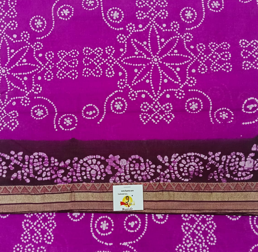 Sungudi cotton 10.5 yards madisar
