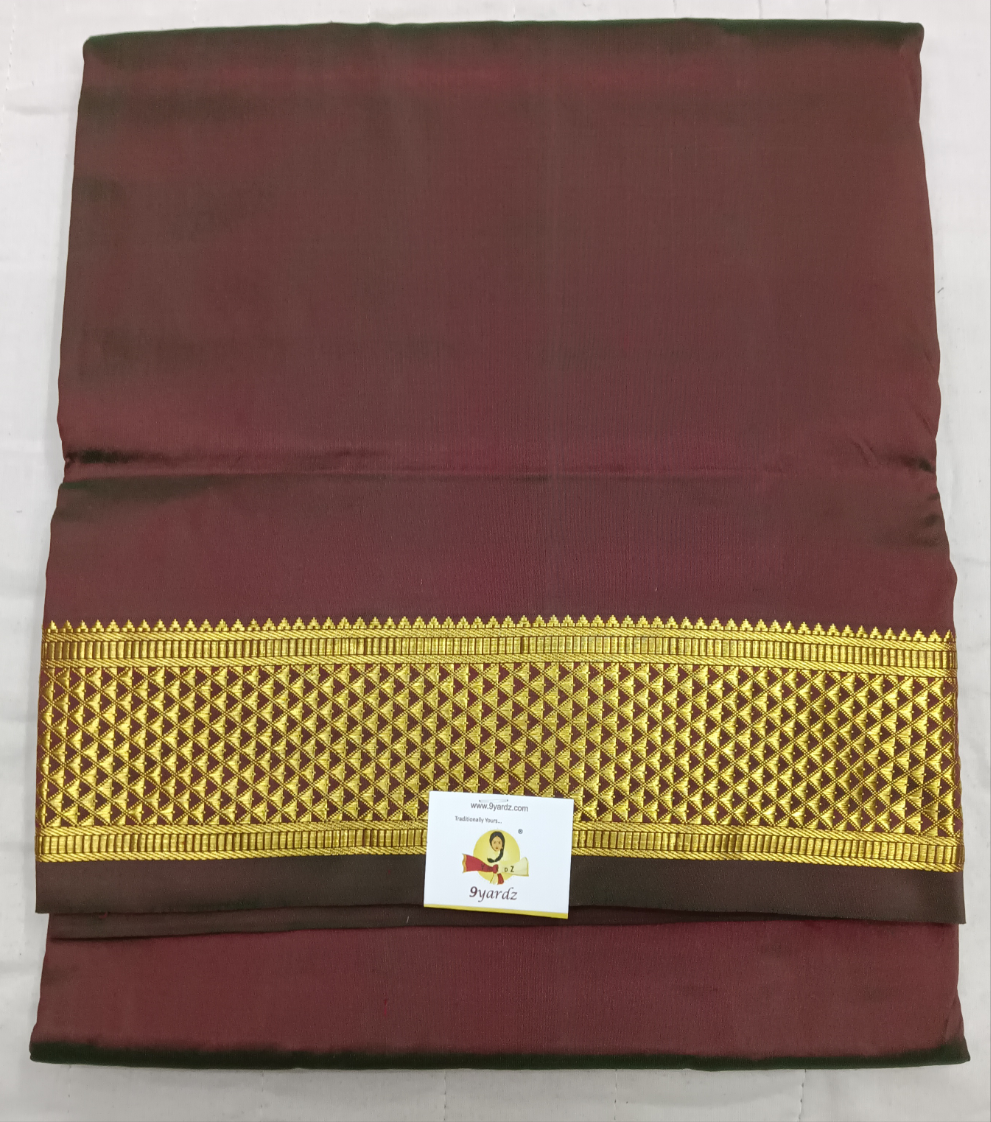 Pure silk 9.5yardz  saree