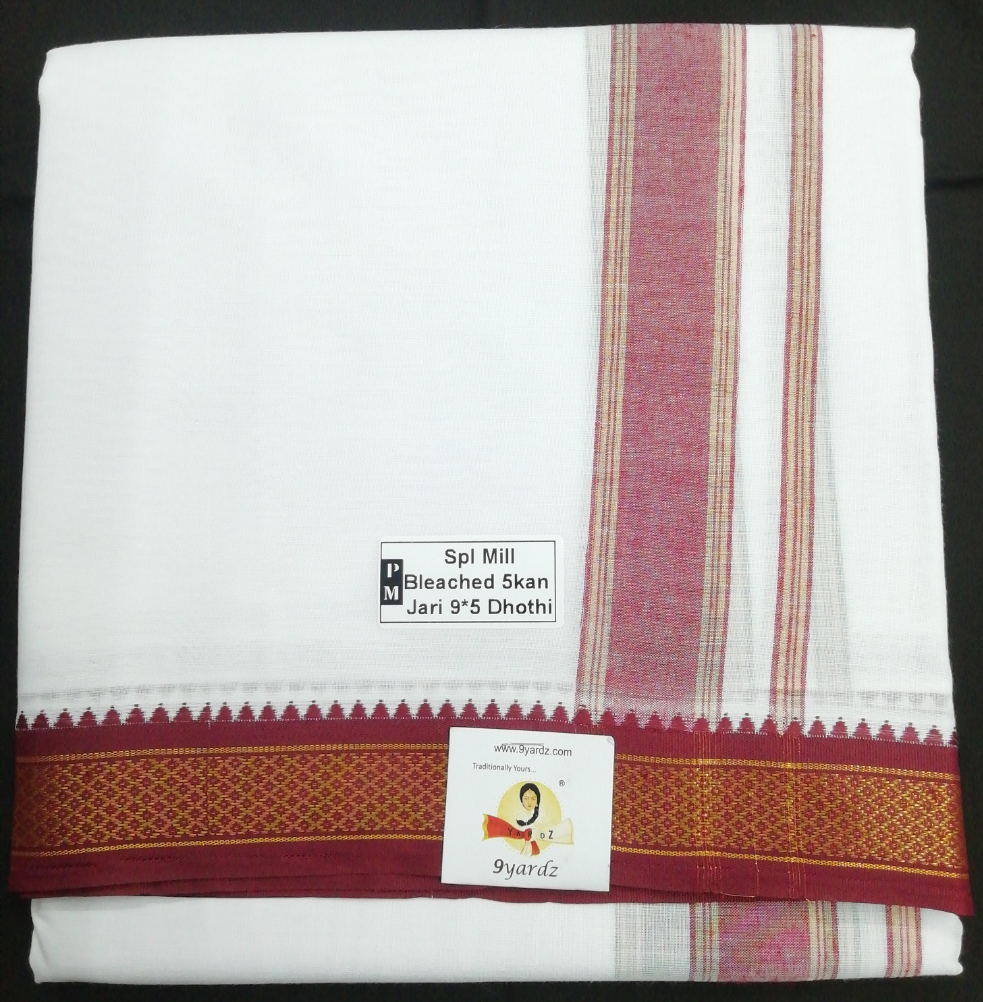 Nagari Cotton Dhothi 9*5