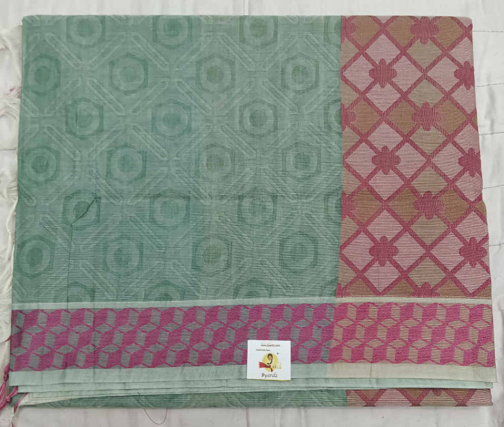 Rich Cotton Embossed sarees