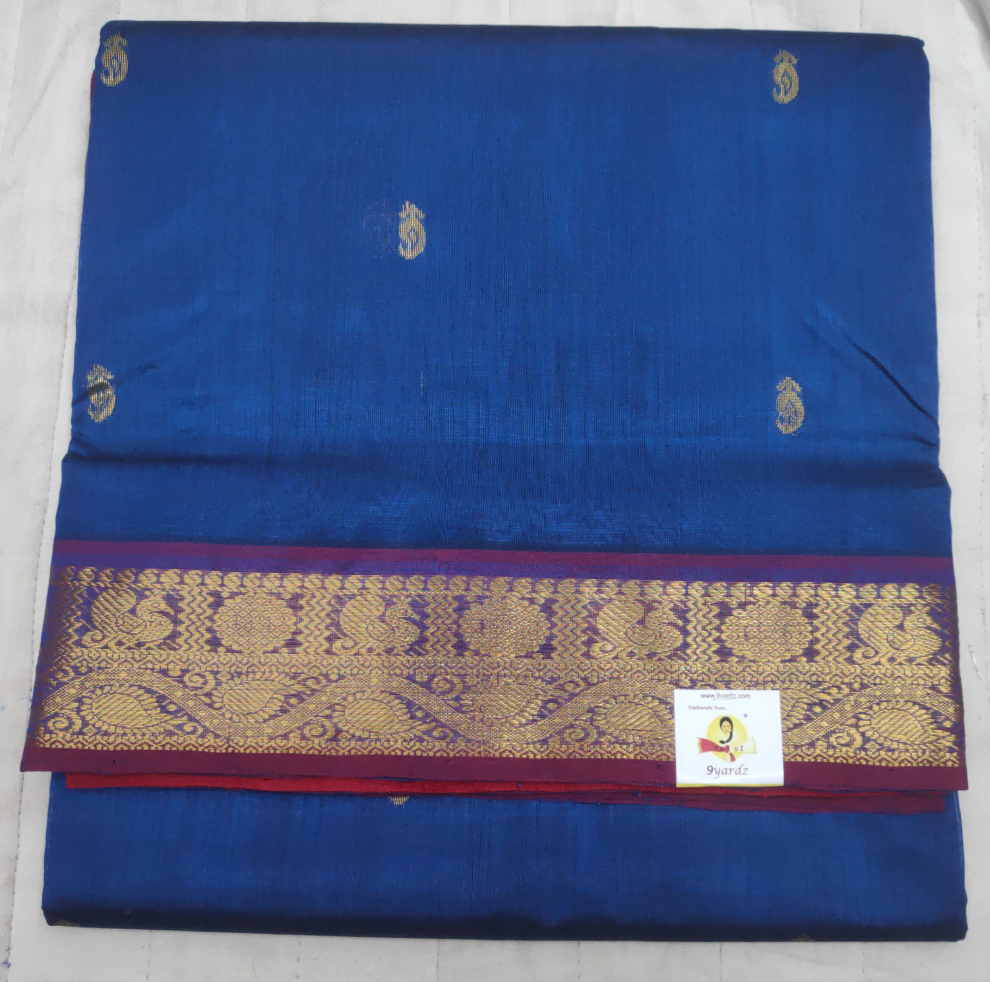 Pure silk cotton with butta -10 yards madisar