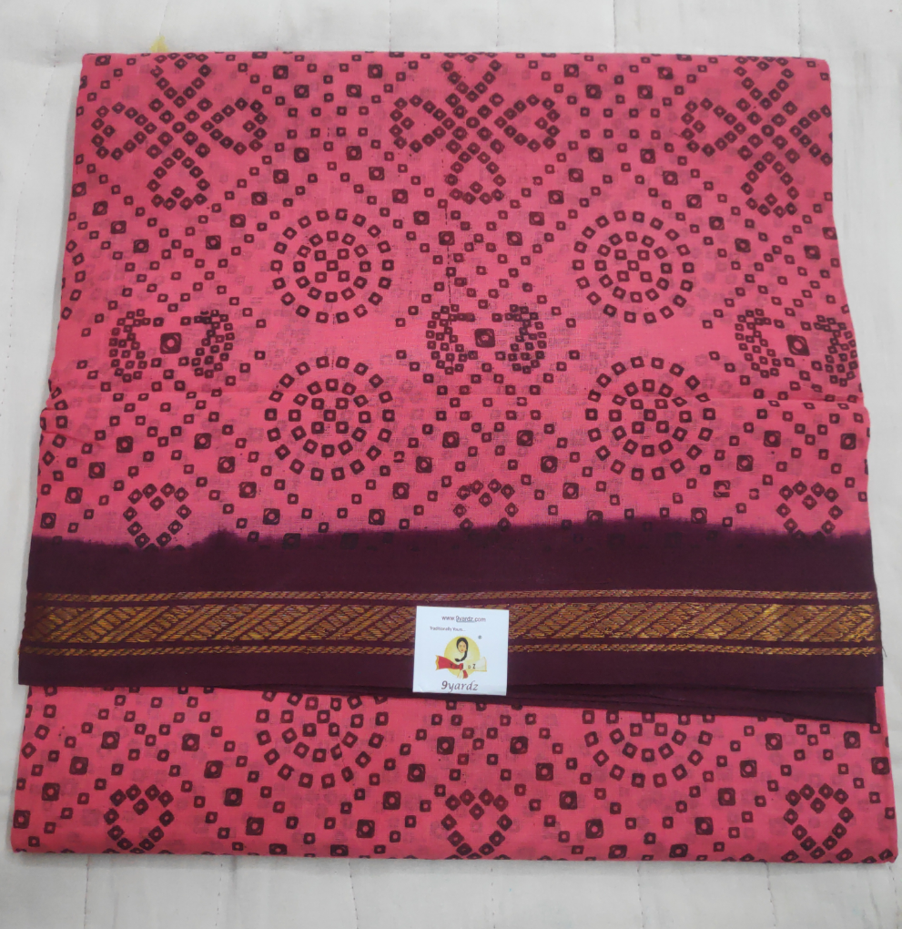 Sungudi cotton 10.5 yards madisar