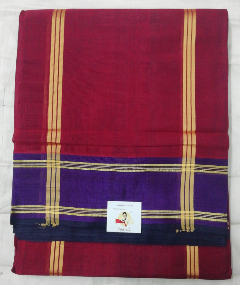 Devendra 9 yards with contrast border
