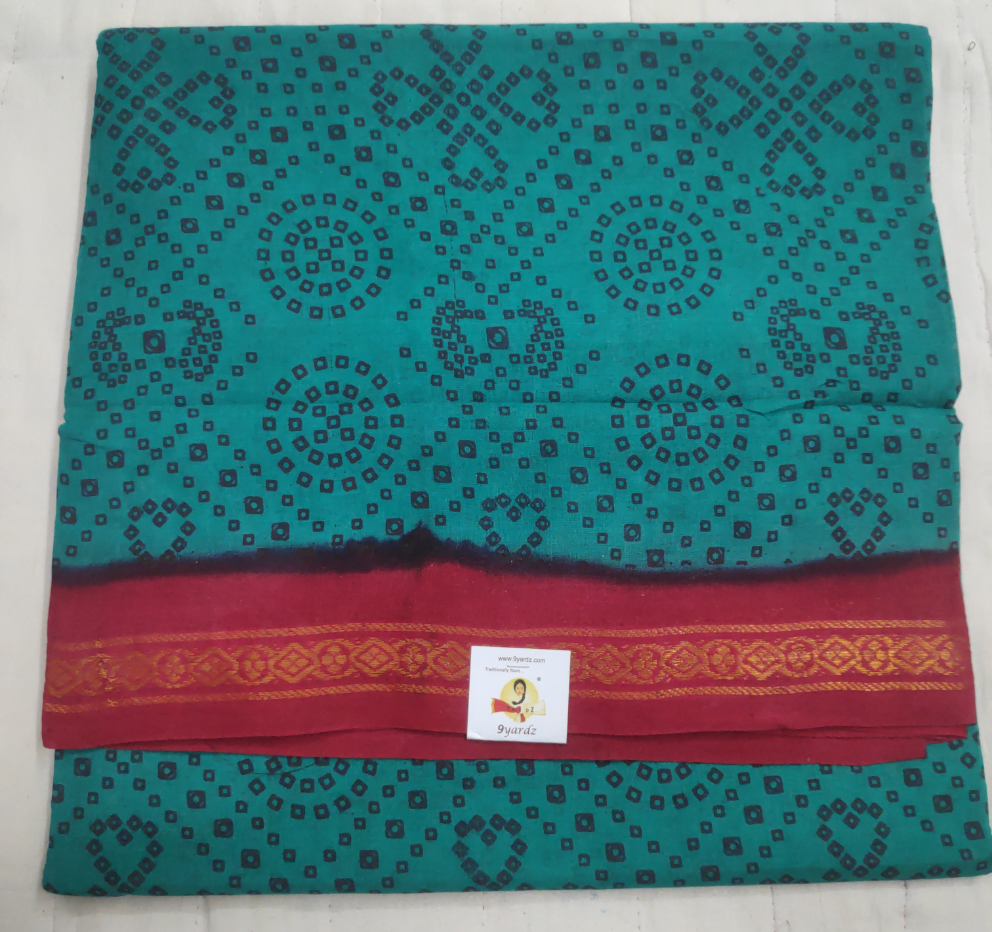 Sungudi cotton 10.5 yards madisar