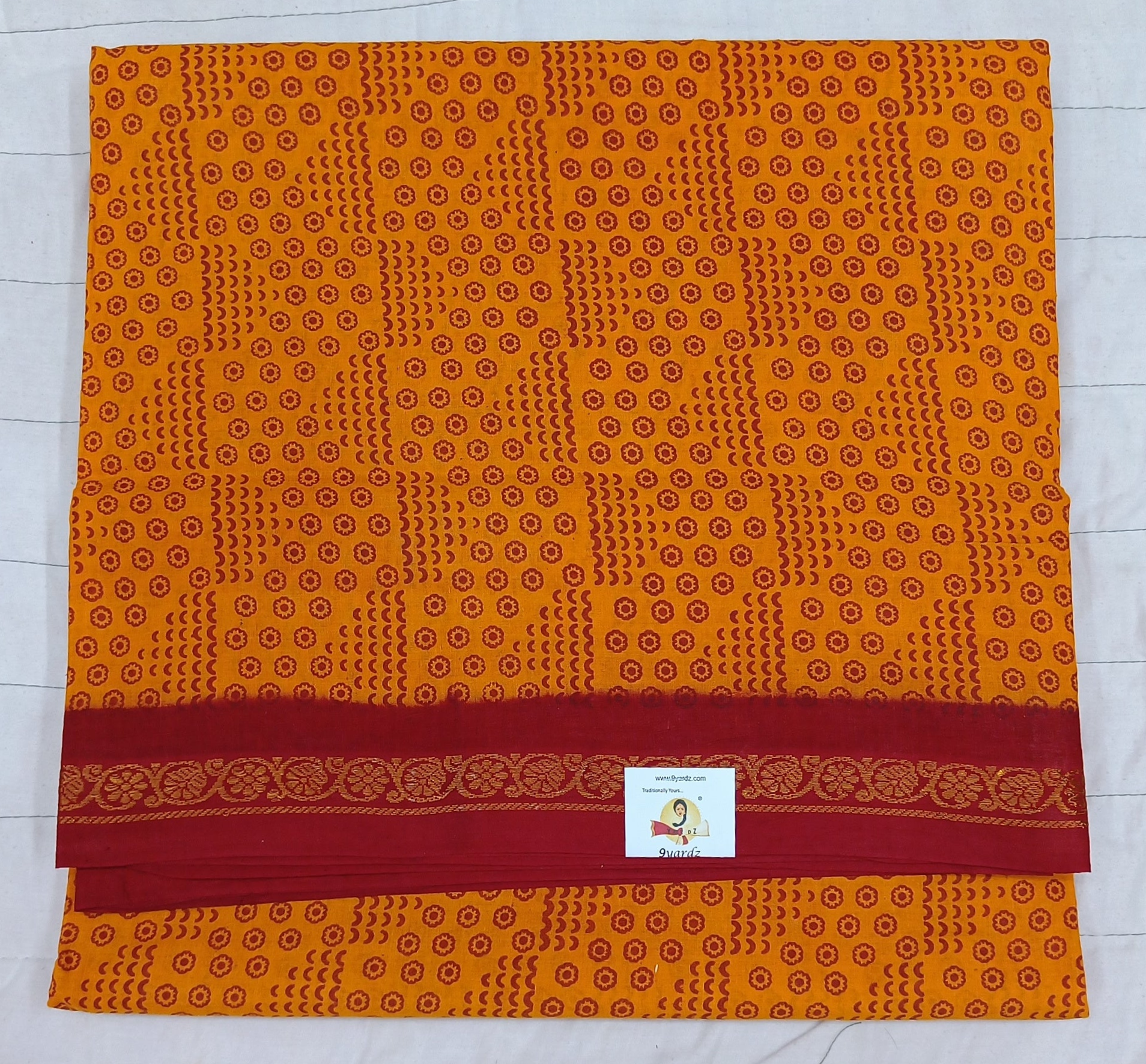 Sungudi cotton 10.5 yards madisar