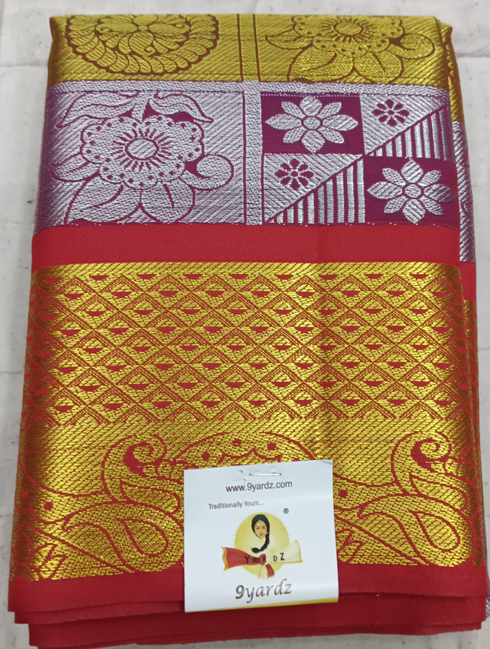 Pavadai poly silk 27"