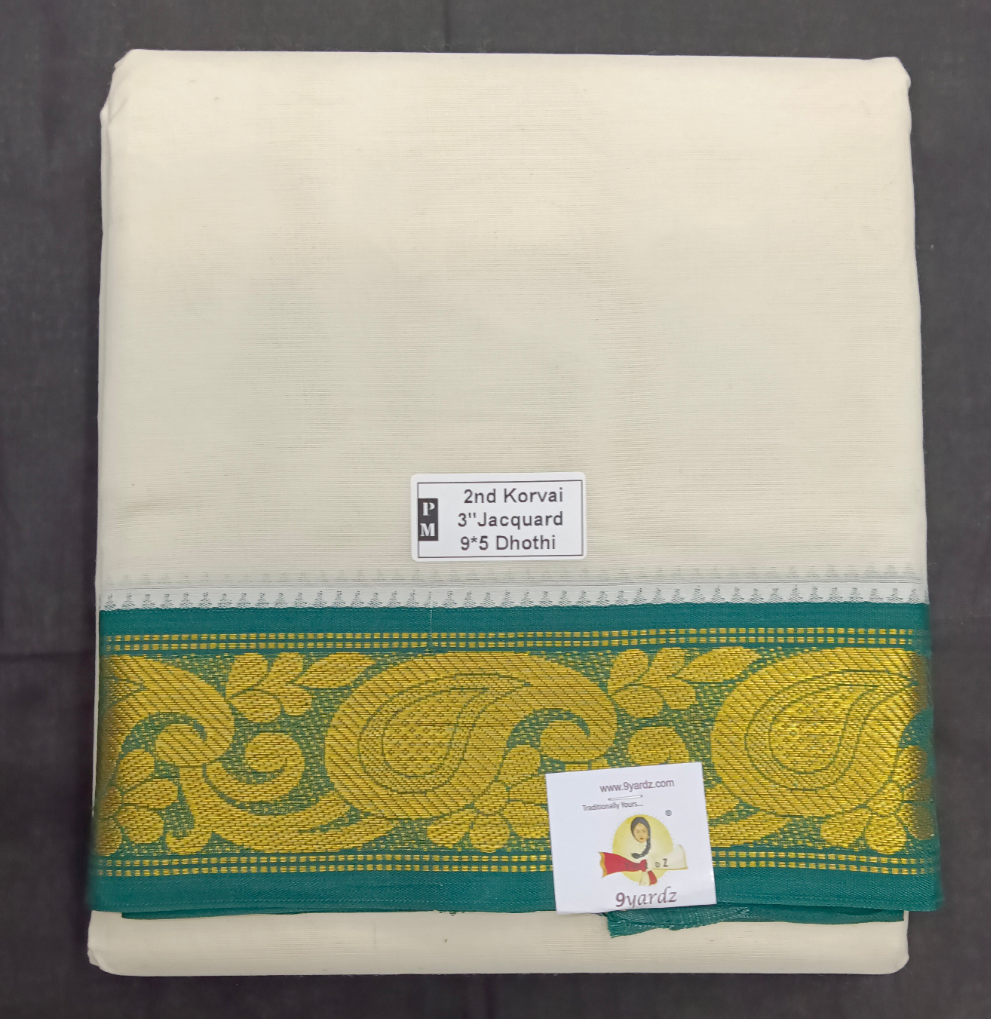 Pure cotton Muhurtham dhoti 9*5