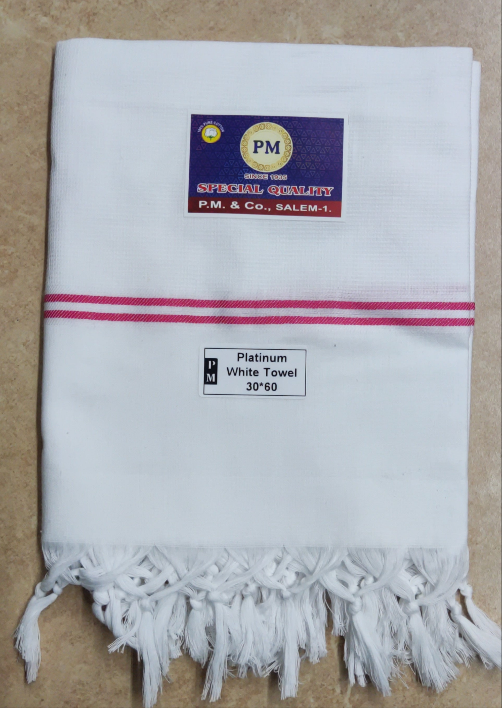 Platinum white 100% Cotton Towel 30"*60"