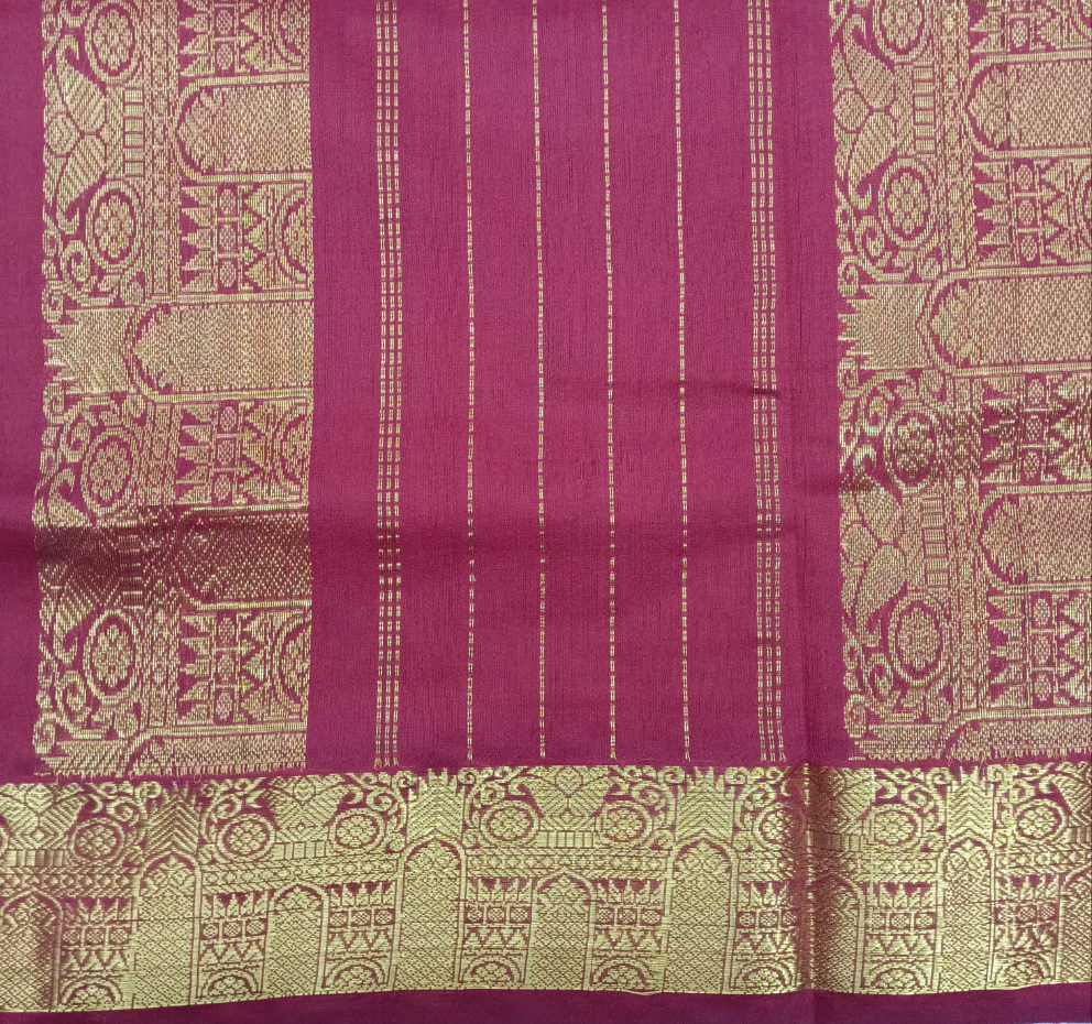 Semi silk cotton 6Yards
