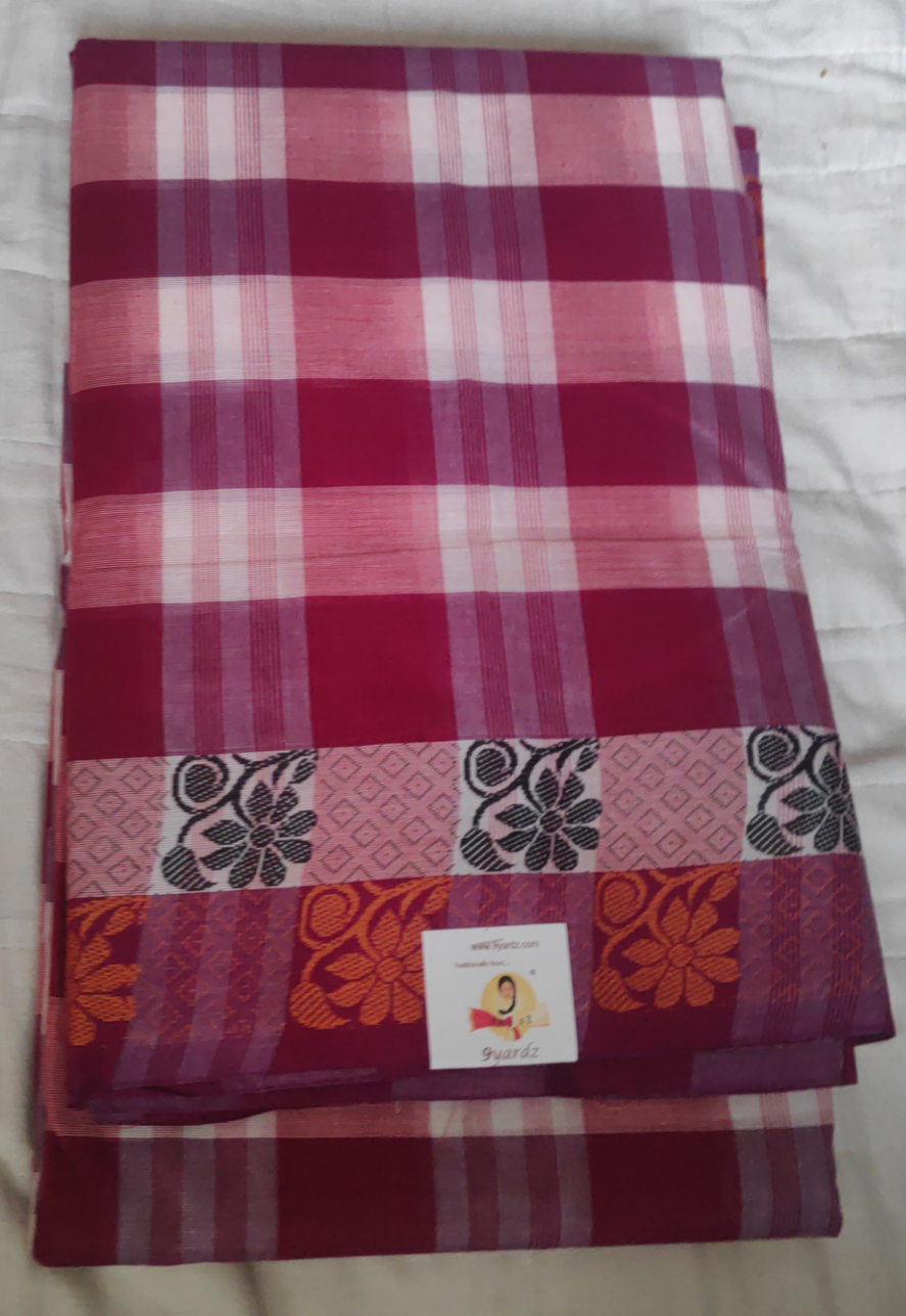 Chettinadu / Karaikudi cotton 9.5 yards madisar