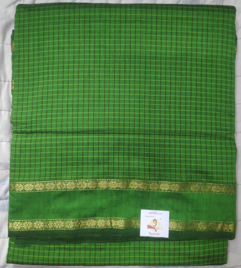 Kalyani Cotton checked  9.5 yards