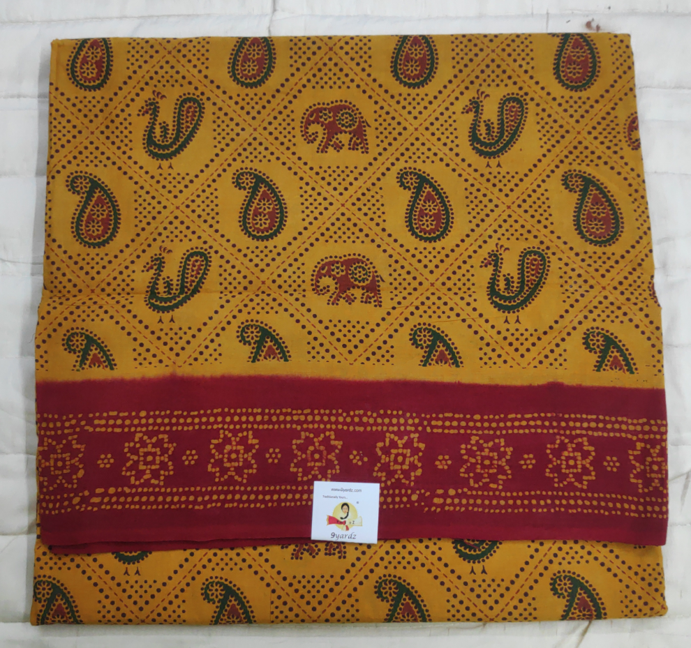 Sungudi cotton 10.5 yards madisar