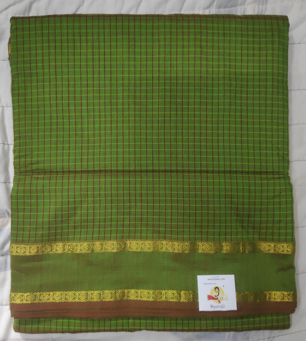 Kalyani Cotton checked  9.5 yards