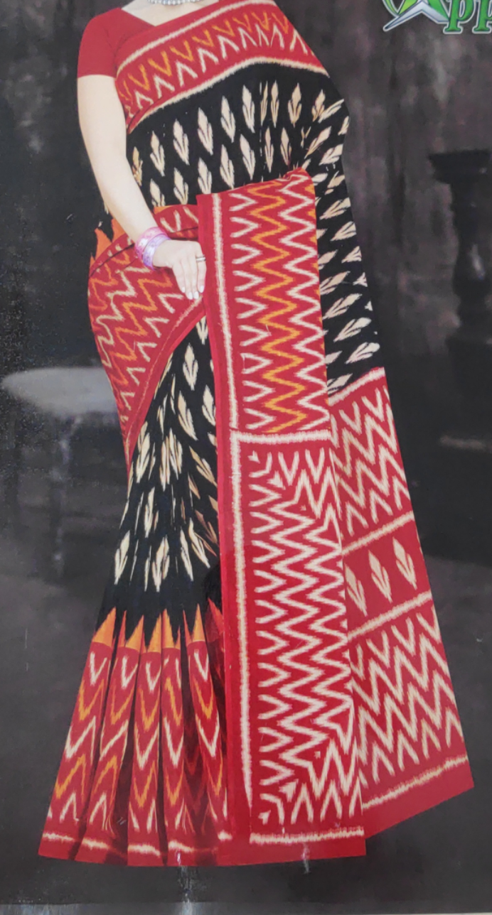 Cotton printed saree