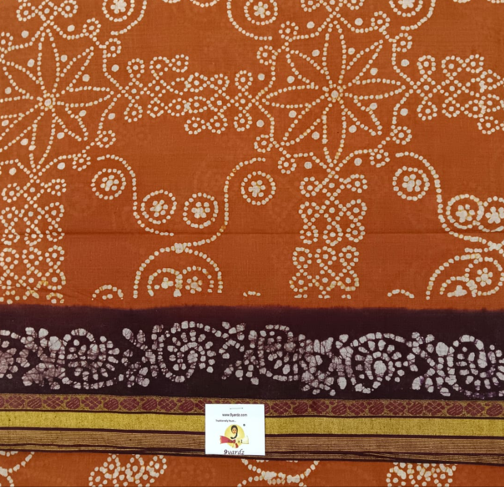 Sungudi cotton 10.5 yards madisar