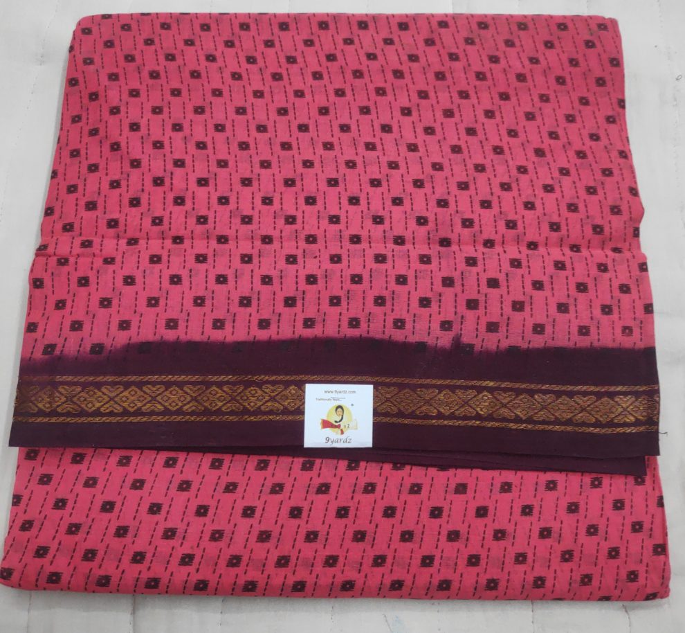Sungudi cotton 10.5 yards madisar