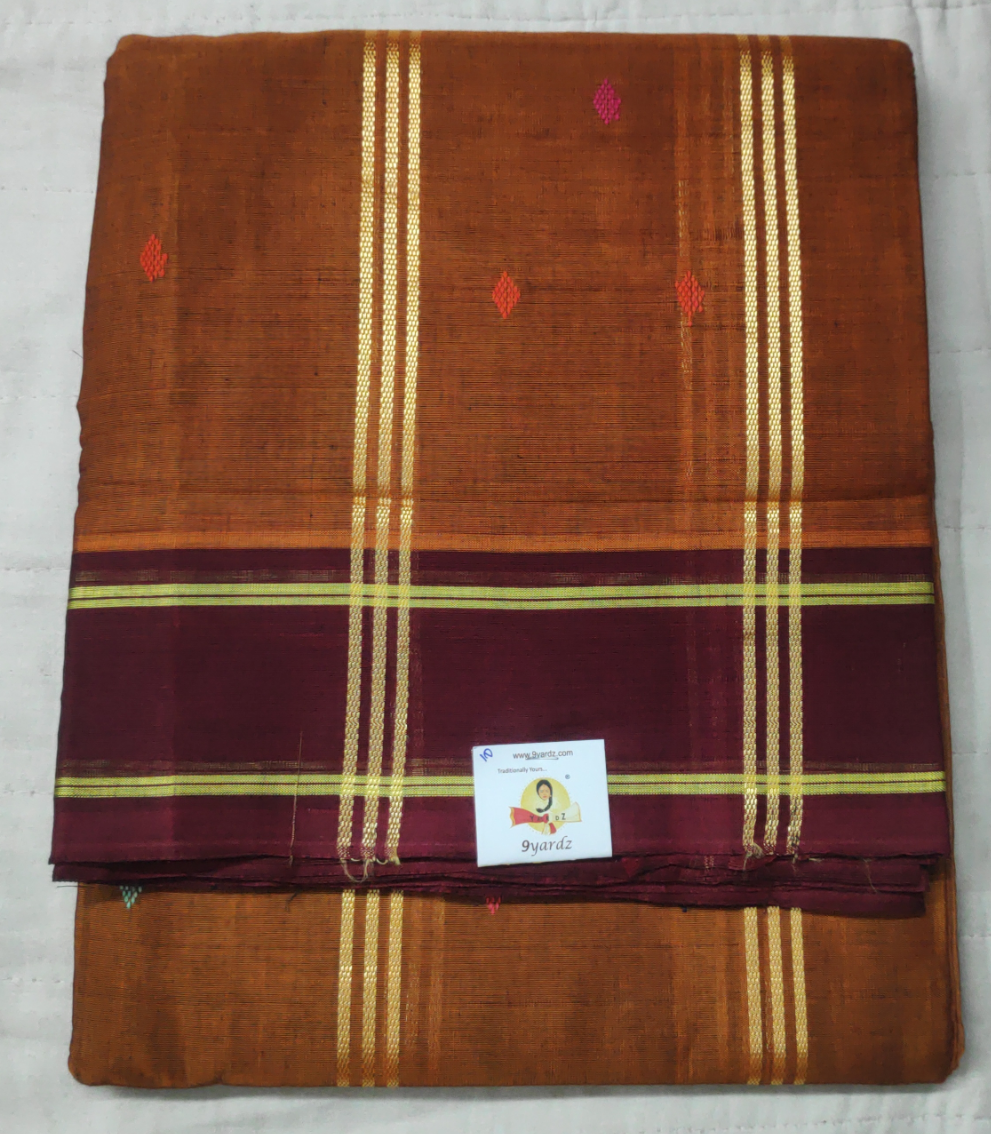 Devendra 10yards butta with contrast border