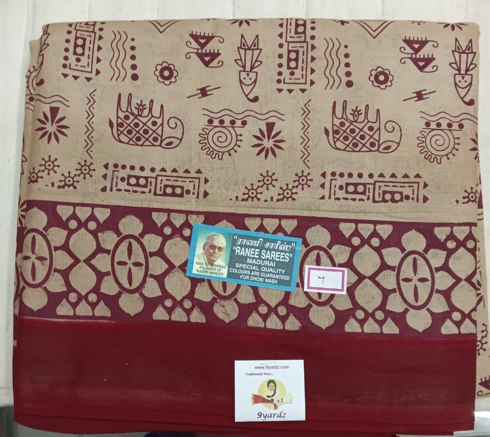 Ranee voyal saree 9.5yardz(8.8mtrs)