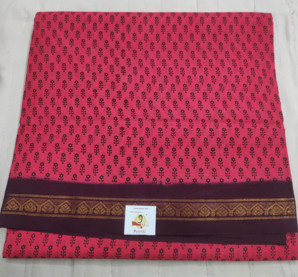 Sungudi cotton 10.5 yards madisar