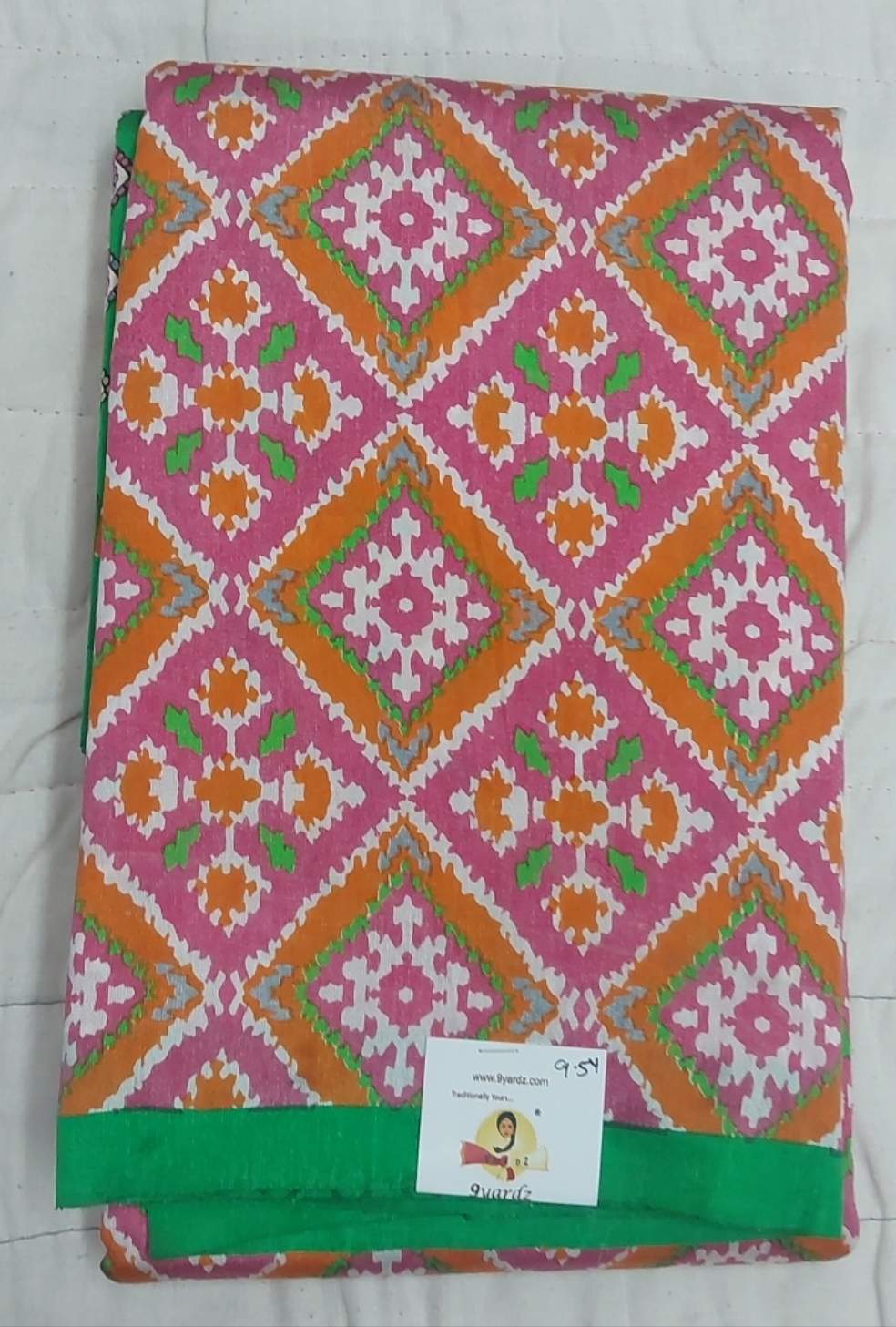 Printed Silk 9.5 yards