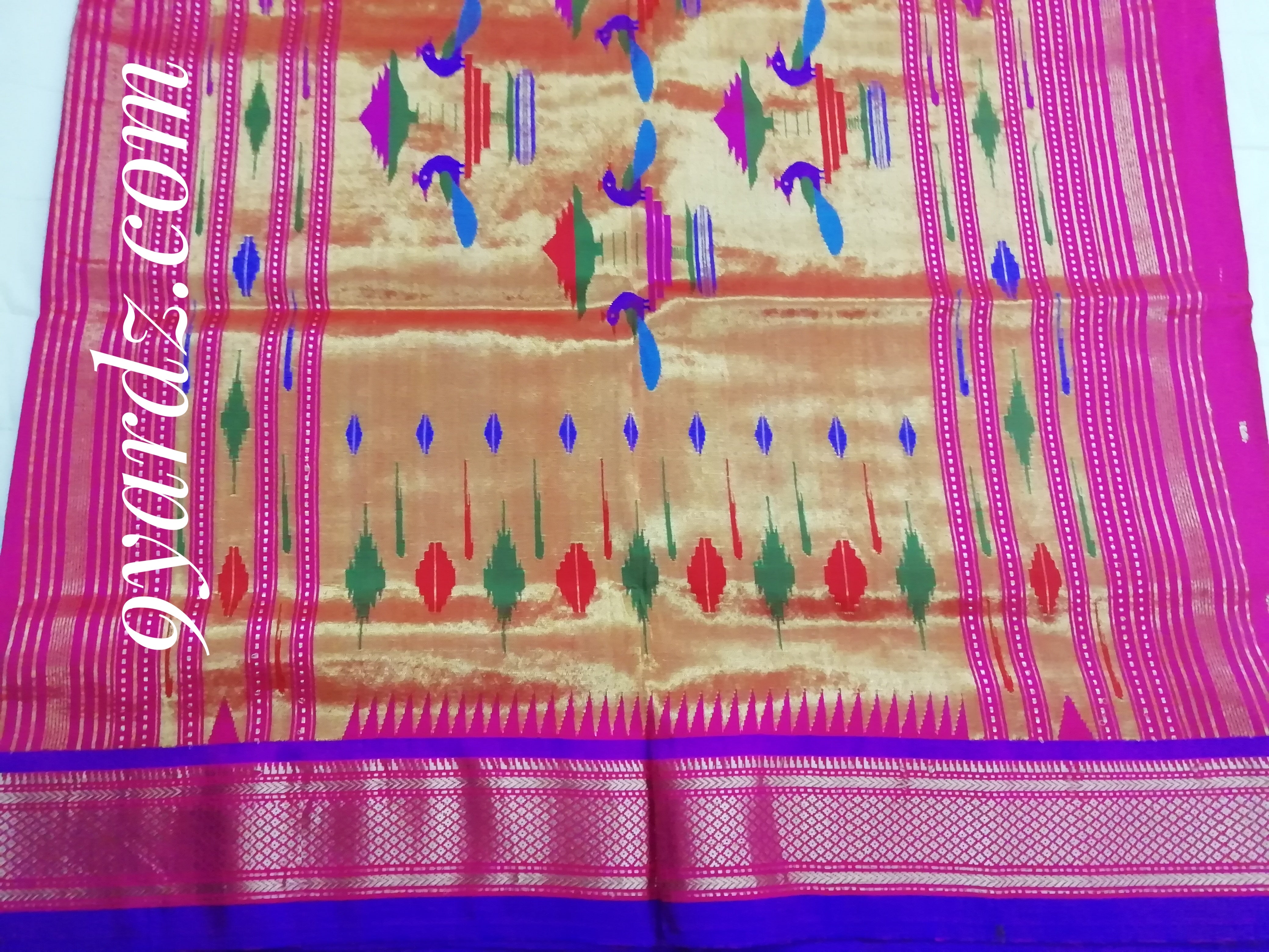 Pure silk paithani 10yardz(madisar)