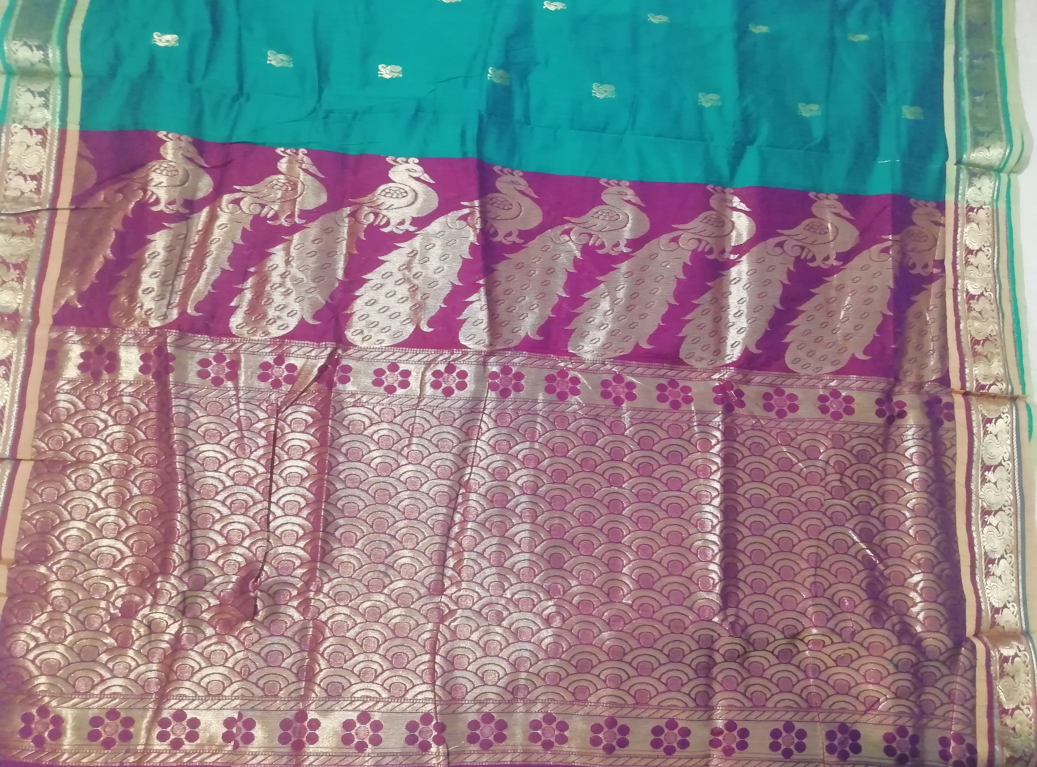 Semi silk cotton - Contrast