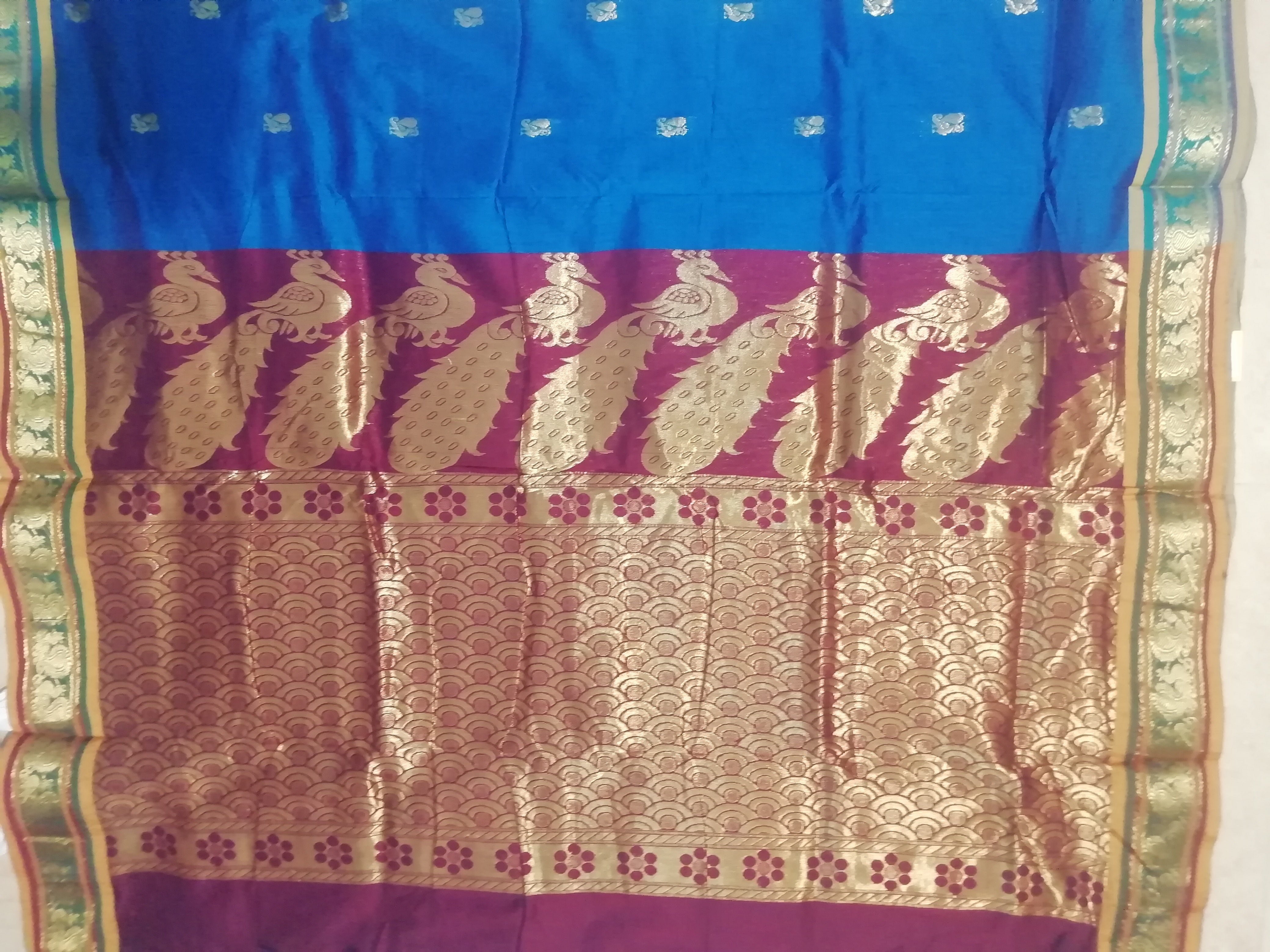 Semi silk cotton - Contrast
