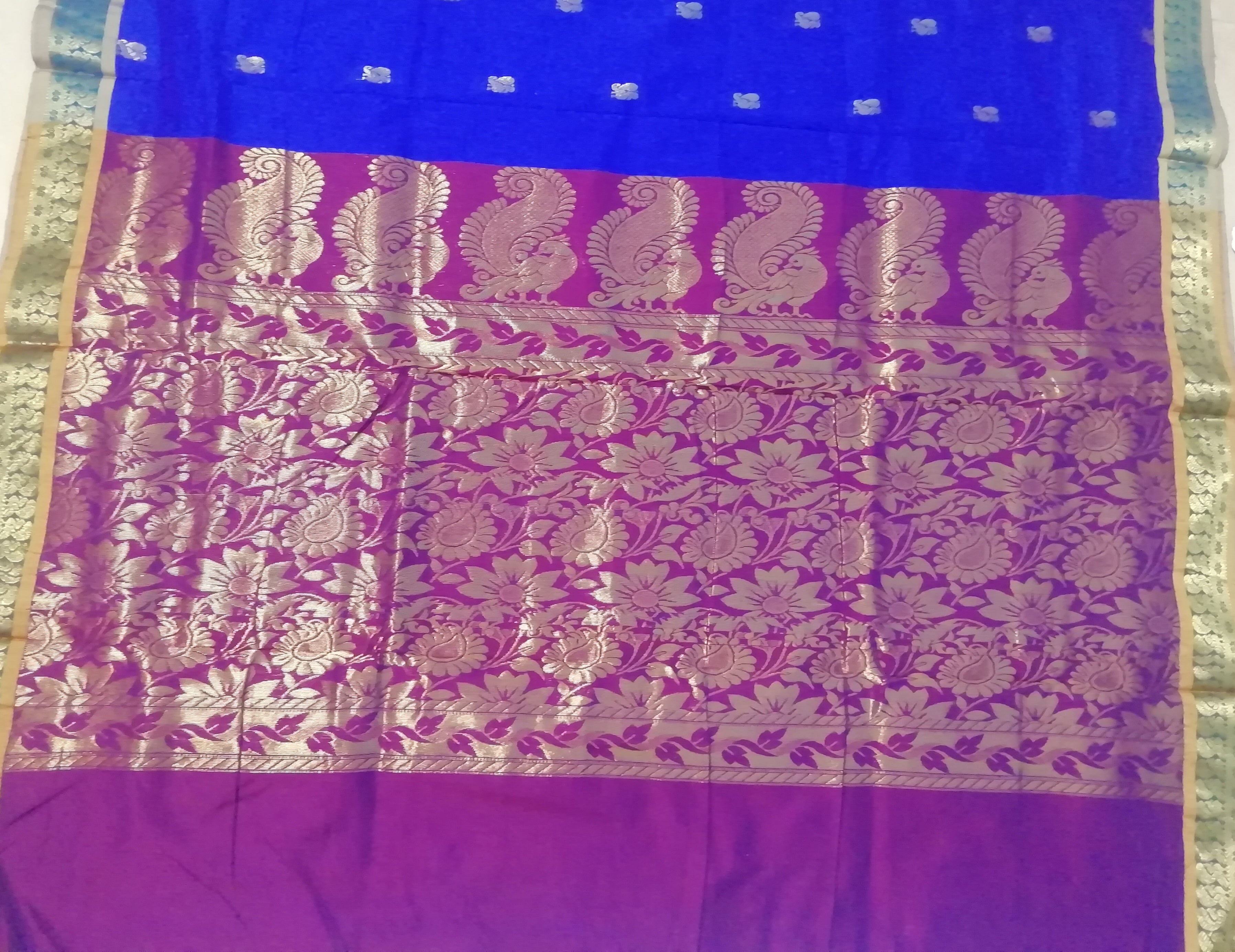 Semi silk cotton - Contrast