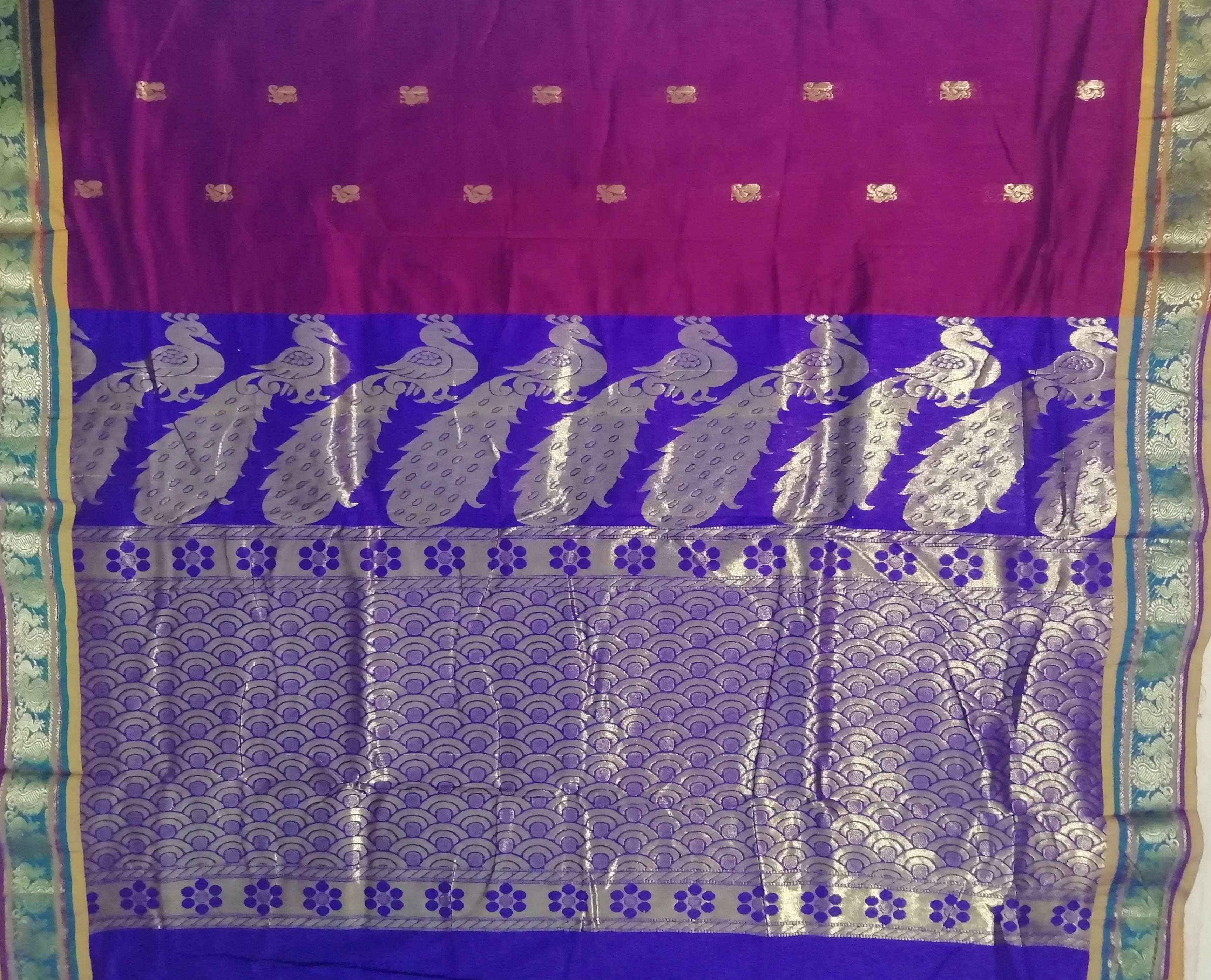 Semi silk cotton - Contrast