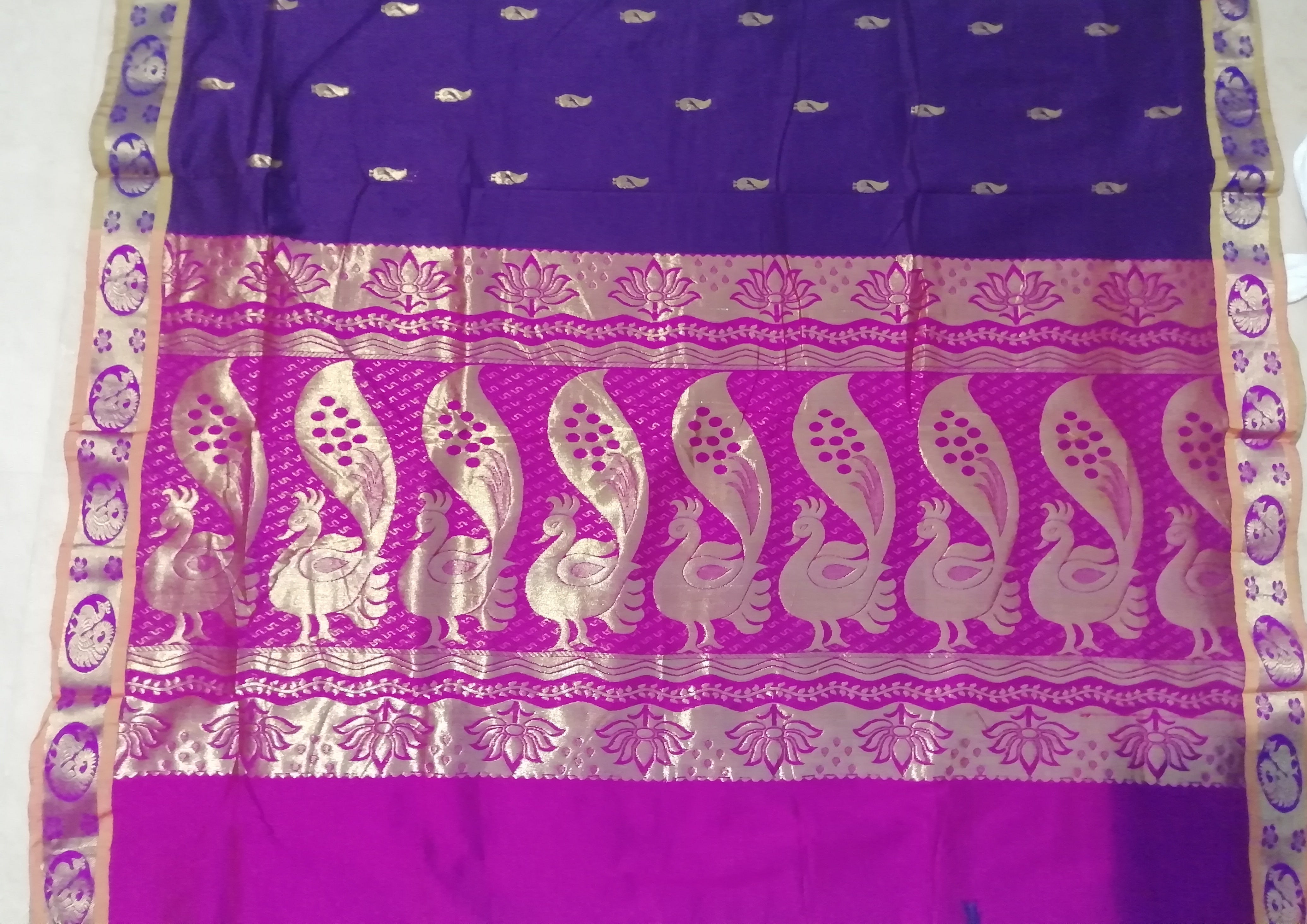 Semi silk cotton - Contrast
