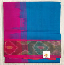 Load image into Gallery viewer, Pure silk cotton- Pochampalli border