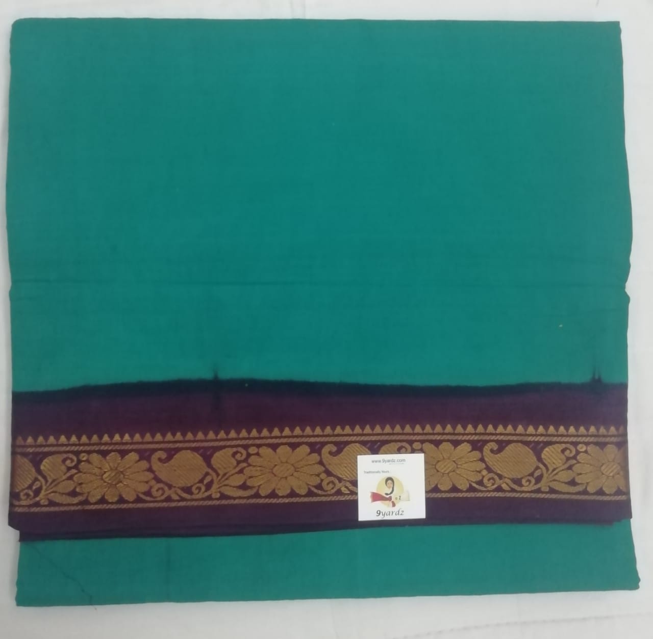 Plain Body Sungudi 10.5 yardz