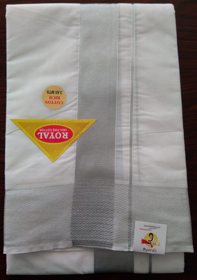 Bleached Dhothi / veshti