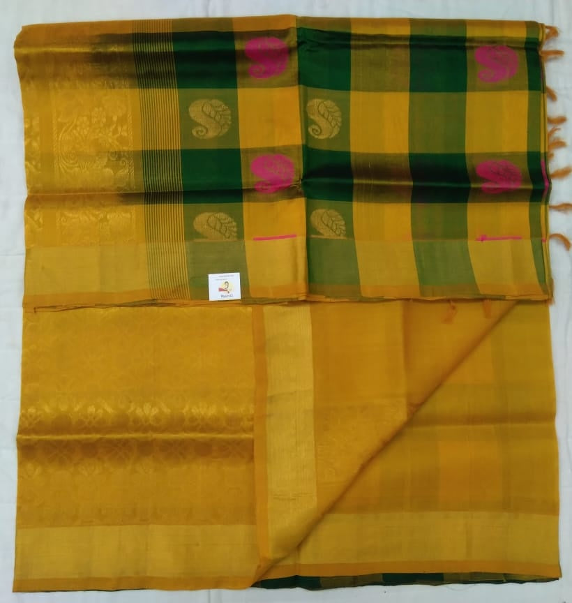 Pure Silk Cotton- colour butta