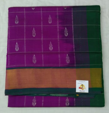 Pure Silk Cotton- silver zari