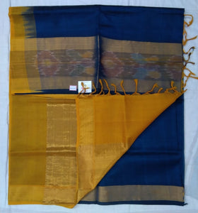 Pure silk cotton- Pochampalli border