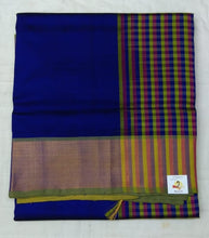 Load image into Gallery viewer, Pure silk cotton- checked pallu