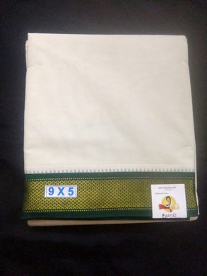 Pure cotton Muhurtham 9kann dhoti 9*5