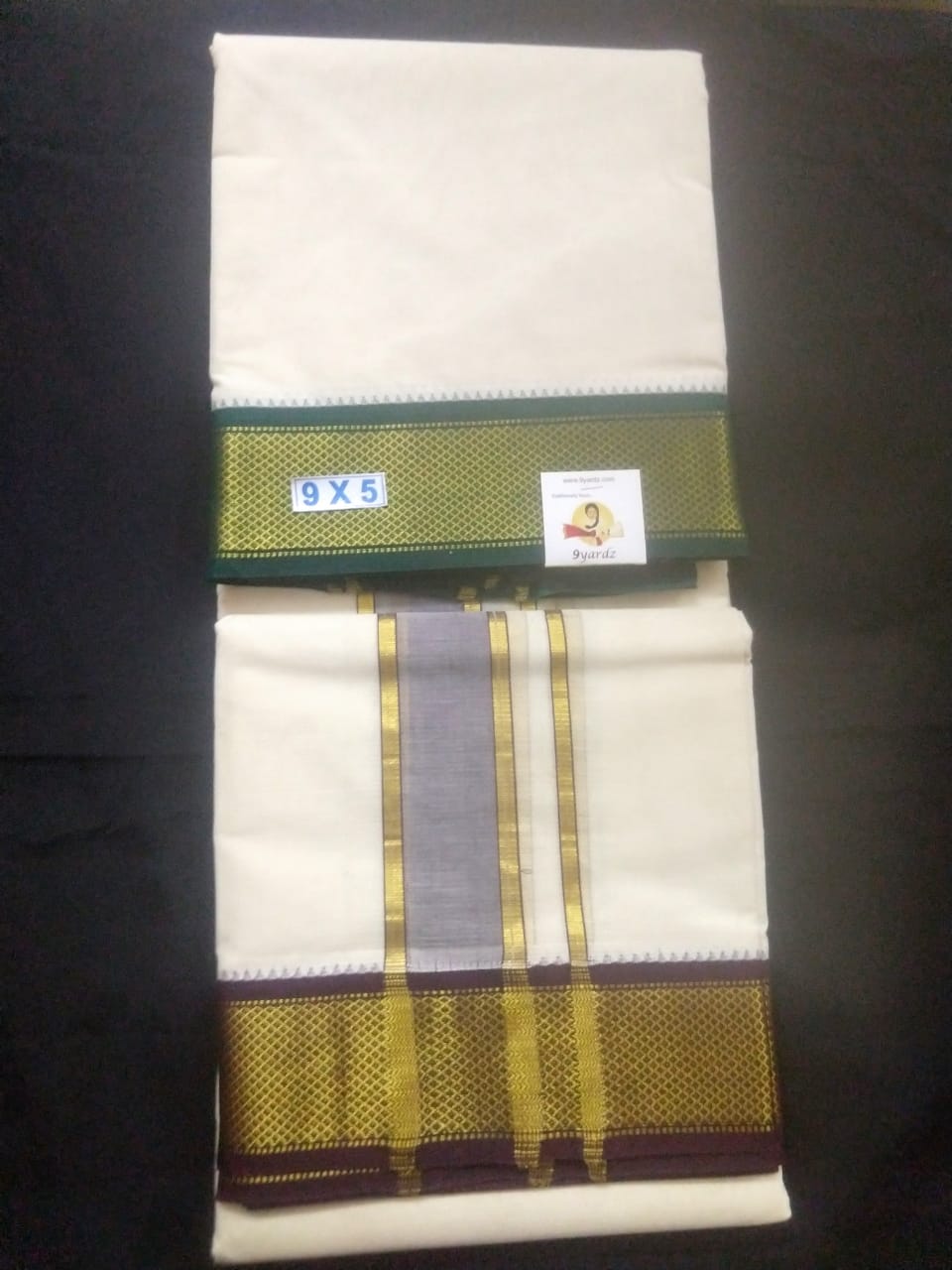Pure cotton Muhurtham 13kann dhoti 9*5